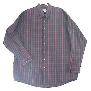 Sutter And Grant Mens Shirt Long Sleeve Plaid Casual Button Down Collar Size XLT